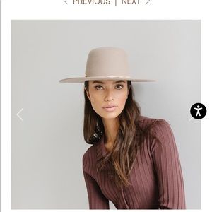 COPY - Gigi pip rue open crown sand rue-sand—21-055 felt hat